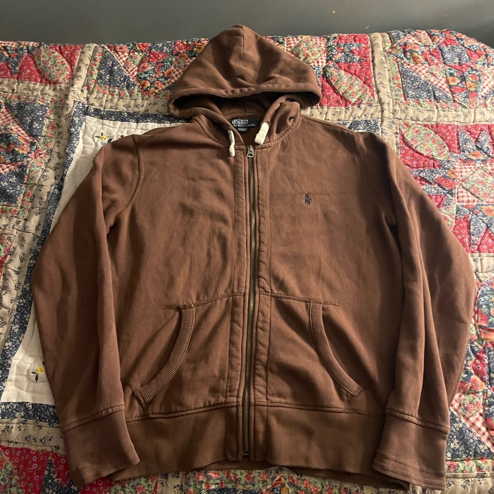 Polo Ralph Lauren Brown Hooded Men's Sweater size M